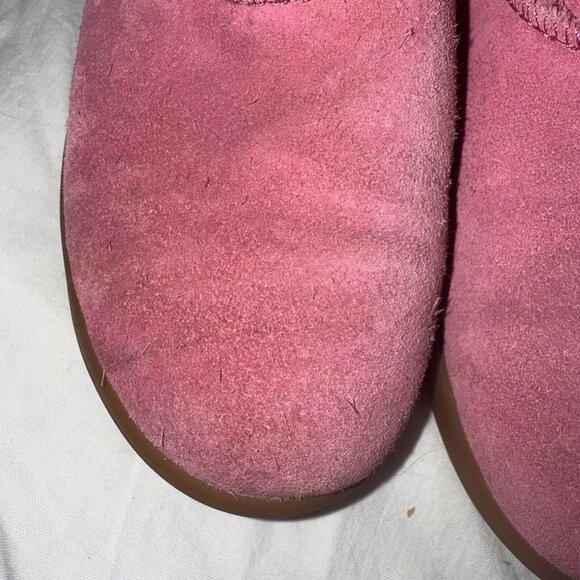 UGG Keelan Boots Toddler Girls Size 12 Pink Azalea Suede Shearling Faux Fur - Picture 3 of 10